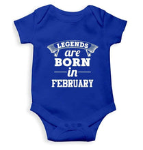 Load image into Gallery viewer, Legends are Born in February Rompers for Baby Girl- FunkyTradition FunkyTradition