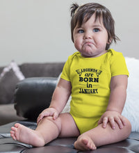 Load image into Gallery viewer, Legends are Born in January Rompers for Baby Girl- FunkyTradition FunkyTradition
