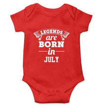 Load image into Gallery viewer, Legends are born in July Rompers for Baby Boy- FunkyTradition FunkyTradition