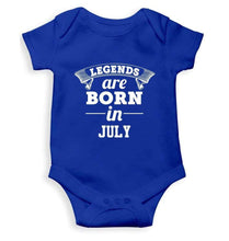 Load image into Gallery viewer, Legends are Born in July Rompers for Baby Girl- FunkyTradition FunkyTradition