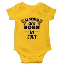 Load image into Gallery viewer, Legends are Born in July Rompers for Baby Girl- FunkyTradition FunkyTradition