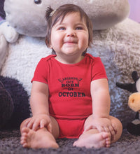 Load image into Gallery viewer, Legends are Born in October Rompers for Baby Girl- FunkyTradition FunkyTradition