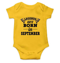 Load image into Gallery viewer, Legends are Born in September Rompers for Baby Girl- FunkyTradition FunkyTradition