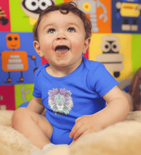 Load image into Gallery viewer, Lion Abstract Rompers for Baby Boy- FunkyTradition FunkyTradition