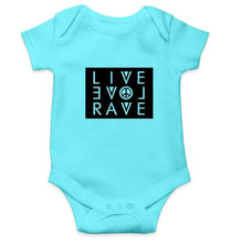 Load image into Gallery viewer, Live Love Rave Rompers for Baby Boy- FunkyTradition FunkyTradition