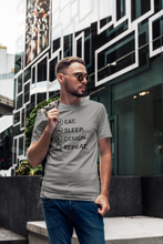 Load image into Gallery viewer, Eat Sleep Design Funny Architect Profession Mens Half Sleeves T-shirt- KidsFashionVilla