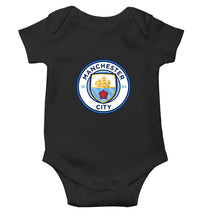Load image into Gallery viewer, Manchester City Black Rompers for Baby Girl - KidsFashionVilla