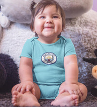 Load image into Gallery viewer, Manchester City Rompers for Baby Girl- FunkyTradition FunkyTradition