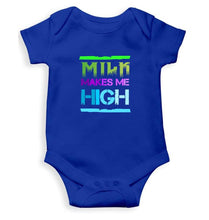 Load image into Gallery viewer, Milk Makes Me High Rompers for Baby Boy- FunkyTradition FunkyTradition
