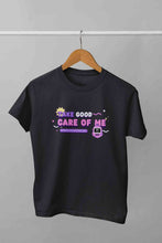Load image into Gallery viewer, Take Care Of Me Retro Typography Women Half Sleeves T-shirt- KidsFashionVilla
