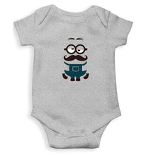 Load image into Gallery viewer, Minion Mustache Abstract Rompers for Baby Boy- FunkyTradition FunkyTradition