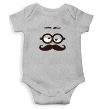 Load image into Gallery viewer, Minion Mustache Face Abstract Rompers for Baby Boy- FunkyTradition FunkyTradition