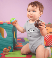 Load image into Gallery viewer, Minion Single Eye and Teeth Rompers for Baby Boy- FunkyTradition FunkyTradition