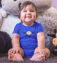 Load image into Gallery viewer, Minion Smile Rompers for Baby Girl- FunkyTradition FunkyTradition