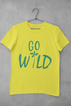 Load image into Gallery viewer, Go Wild Mens Half Sleeves T-shirt- KidsFashionVilla