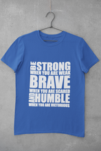 Load image into Gallery viewer, Be Strong Women Half Sleeves T-shirt- KidsFashionVilla