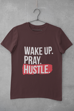 Load image into Gallery viewer, Wake Pray Hustle Women Half Sleeves T-shirt- KidsFashionVilla