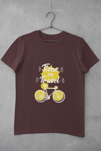 Load image into Gallery viewer, Time To Travel Women Half Sleeves T-shirt- KidsFashionVilla