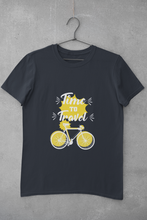 Load image into Gallery viewer, Time To Travel Women Half Sleeves T-shirt- KidsFashionVilla