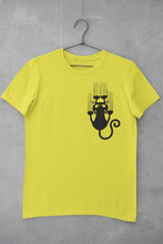 Load image into Gallery viewer, Sliding Cat Mens Half Sleeves T-shirt- KidsFashionVilla