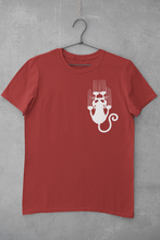 Load image into Gallery viewer, Sliding Cat Mens Half Sleeves T-shirt- KidsFashionVilla