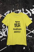Load image into Gallery viewer, Apna Desi Indian Architect Profession Women Half Sleeves T-shirt- KidsFashionVilla