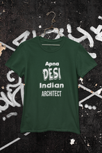 Load image into Gallery viewer, Apna Desi Indian Architect Profession Women Half Sleeves T-shirt- KidsFashionVilla