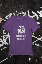 Load image into Gallery viewer, Apna Desi Indian Architect Profession Women Half Sleeves T-shirt- KidsFashionVilla