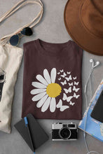 Load image into Gallery viewer, Cute Butterfly Daizy Graphic Women Half Sleeves T-shirt- KidsFashionVilla