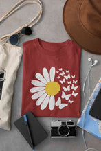 Load image into Gallery viewer, Cute Butterfly Daizy Graphic Women Half Sleeves T-shirt- KidsFashionVilla