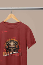 Load image into Gallery viewer, Flaming Skull Mens Half Sleeves T-shirt- KidsFashionVilla