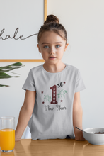 Load image into Gallery viewer, First New Year Half Sleeves T-Shirt For Girls -KidsFashionVilla