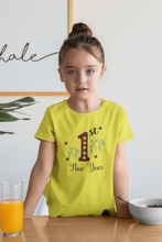 Load image into Gallery viewer, First New Year Half Sleeves T-Shirt For Girls -KidsFashionVilla