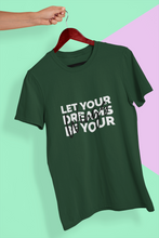 Load image into Gallery viewer, Let Your Dream Be Your Wings Women Half Sleeves T-shirt- KidsFashionVilla