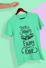 Load image into Gallery viewer, Enjoy The Ride Mens Half Sleeves T-shirt- KidsFashionVilla