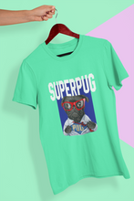 Load image into Gallery viewer, Superhero Pug Women Half Sleeves T-shirt- KidsFashionVilla