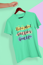Load image into Gallery viewer, Good Vibes Mens Half Sleeves T-shirt- KidsFashionVilla