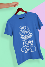 Load image into Gallery viewer, Enjoy The Ride Mens Half Sleeves T-shirt- KidsFashionVilla