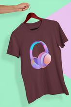 Load image into Gallery viewer, Headphones Women Half Sleeves T-shirt- KidsFashionVilla