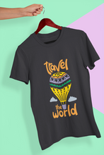 Load image into Gallery viewer, Travel The World Women Half Sleeves T-shirt- KidsFashionVilla