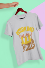 Load image into Gallery viewer, Working On My Six Pack Women Half Sleeves T-shirt- KidsFashionVilla