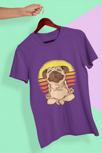 Load image into Gallery viewer, Pug Meditation Women Half Sleeves T-shirt- KidsFashionVilla