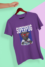 Load image into Gallery viewer, Superhero Pug Women Half Sleeves T-shirt- KidsFashionVilla