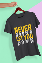 Load image into Gallery viewer, Never let You Down Women Half Sleeves T-shirt- KidsFashionVilla