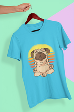 Load image into Gallery viewer, Pug Meditation Women Half Sleeves T-shirt- KidsFashionVilla