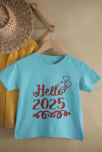 Load image into Gallery viewer, Hello 2025 New Year Half Sleeves T-Shirt for Boy-KidsFashionVilla