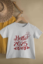 Load image into Gallery viewer, Hello 2025 New Year Half Sleeves T-Shirt for Boy-KidsFashionVilla