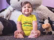 Load image into Gallery viewer, Ek Hazaro Mein Mere Bhaiya Rompers for Baby Girl- KidsFashionVilla