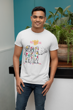 Load image into Gallery viewer, Friends Selfie Holi Mens Half Sleeves T-shirt- KidsFashionVilla