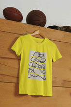 Load image into Gallery viewer, Super Mario Side Run Panels Women Half Sleeves T-shirt- KidsFashionVilla